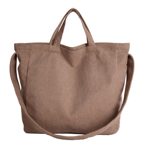 Túi vải nhung kẻ cho Nữ Túi màu trơn mù<span class=keywords><strong>a</strong></span> thu mù<span class=keywords><strong>a</strong></span> đông thời trang mới dây kéo đóng cử<span class=keywords><strong>a</strong></span> Polyester Túi xách vai hợp thời trang - Product Image 5