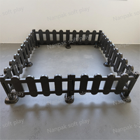 Barrière de jeu souple et robuste en PE, blanche et noire, pour la sécurité des enfants, parc de jeu intérieur pour location de fêtes d'anniversaire et événements