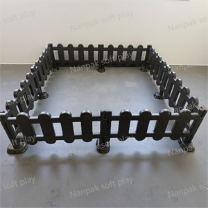 Valla de Juego Suave y Resistente de PE, Barrera de Seguridad para Niños Blanca y Negra, Corralito Interior para Niños Pequeños para Alquiler en Fiestas de Cumpleaños y Eventos - Product Image 2