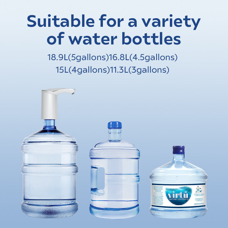 POMPA BOTTIGLIE ELETTRICA Con Base Distributore Acqua USB Portatile - Foto 9