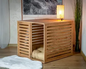 Modern Modern Indoor Dog Crate Dog Bed Wooden Pet House