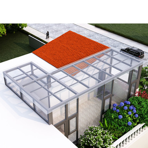Véranda de haute qualité en aluminium 6063, verre Low-E à économie <span class=keywords><strong>d</strong></span>'énergie, jardin <span class=keywords><strong>d</strong></span>'hiver pour résidence - Product Image 4