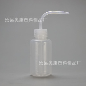 Laboratory wash <b>bottles</b>, red-top plastic curved nozzle <b>squeeze</b> <b>bottles</b>, 1000ml reagent dispensing graduated <b>bottles</b>, wholesale - Product Image 3