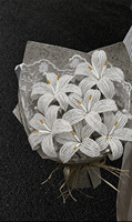 2026 Premium Lily Bead Flowers Beaded Flower Bouquet Rangkaian Bunga Tahun Baru Dekorasi Natal Dekorasi Rumah Butik