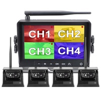 GreenYi – caméra de recul solaire à aimant, moniteur IPS de 7 pouces, Kit DVR sans fil, 1 Min, bricolage pour fourgonnettes, remorque, RV, camion, voiture