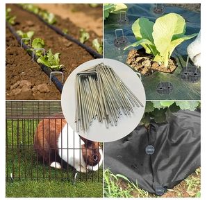 Сверхпрочные Современные садовые колья, прочные U-образные стальные колышки для ландшафтных скоб - Product Image 3