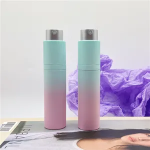 Twist Up Perfume Atomizer 8ml 10ml 15ml Travel Glass Spray Perfume Refillable Bottles With Box