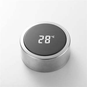 Sản Phẩm Mới 2020 Du Lịch Tre Chai Nước Phích Với Hiển Thị Nhiệt Độ Và Trà Stainer, Thông Minh Led Nắp Uống Trà <span class=keywords><strong>Flask</strong></span> - Product Image 3