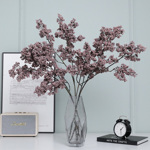 Fleur artificielle Ruilisi, fruit porte-bonheur, fleur en soie blanc laiteux, décoration d'intérieur, arrangement pour vase - Product Image 4