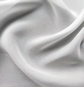 ผ้าไหมบริสุทธิ์100% 10เมตร/เมตร55 "ซม. 140ซม. ผ้าชีฟองผ้าไหมสีขาวสำหรับการย้อมสีหรือการพิมพ์