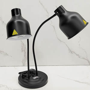 Luminária Elétrica de Buffet de Dupla Cabeça de Qualidade Hoteleira, Equipamento de Aquecimento de Alimentos em Material Metálico para Restaurantes e Hotéis - Product Image 1