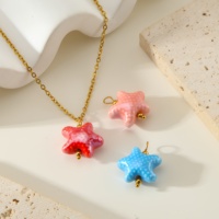 Nouveautés Hongtong - Accessoires de bijoux en céramique, étoiles mignonnes, minimalistes, de haute qualité, délicats et élégants