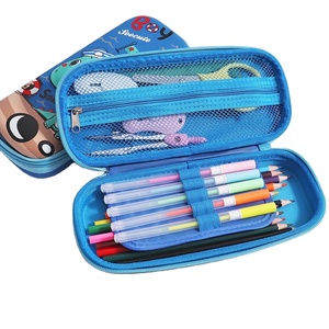 Fournitures scolaires <span class=keywords><strong>et</strong></span> de bureau, boîte à crayons <span class=keywords><strong>EVA</strong></span> de haute qualité, sac de rangement organisé à 3 couches, étui à crayons 3D mignon <span class=keywords><strong>et</strong></span> imperméable - Product Image 1