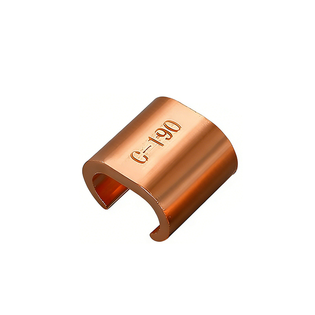 High Voltage Ground Earth Leakage Lightning Protection C-type Copper Double Line Parallel cable Wire Clamp Cable Connector