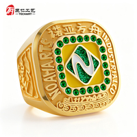 Bagues de champion personnalisées pour cérémonie de remise de prix, bague de championnat sportif, artisanat en métal doré.