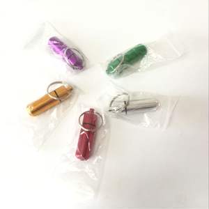 Bouteille à pilules créative en alliage d'aluminium, Mini boîte de rangement étanche et portable pour voyage, outils de survie en plein air, couleur aléatoire - Product Image 3