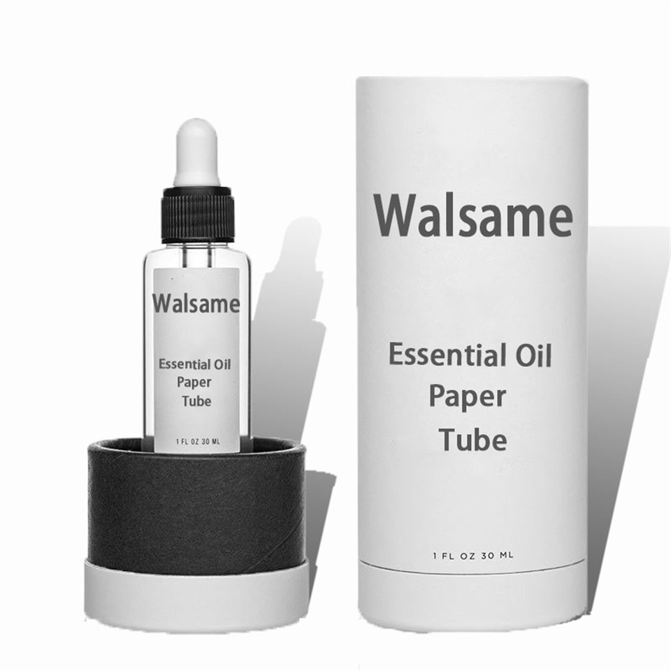 Cosmetic Packaging Recycle Kraft Perfume Cylinder Box Biodegradable Paper Tube Essential Oil Cardboard Tube