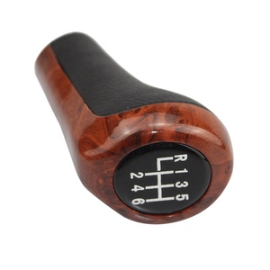 Pommeau de levier de vitesse pour <span class=keywords><strong>BMW</strong></span> 1 3 5 6 Series <span class=keywords><strong>E46</strong></span> E53 E60 E61 E63 E65 E81 E82 E83 E87 E90 E91 E92 X1 X3 X5 Grain de bois - Product Image 2