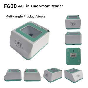 F600 1D 2D Código <span class=keywords><strong>QR</strong></span> Escáner de código de barras NFC RFID Dual IC Lector de tarjetas inteligentes - Product Image 4