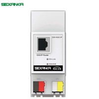 Système d'automatisation de la maison intelligente SEXANKA KNX EIB, interrupteur mural intelligent en aluminium avec interface KNX IP