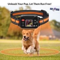 Collier de clôture sans fil GPS pour chien, disponible en OEM, portée réglable 2000m, écran LCD, système d'entraînement intelligent par choc, pour usage en extérieur