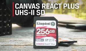 Tarjeta SD UHS-II Original para Dispositivos <span class=keywords><strong>Del</strong></span>-kin, King-ston Canvas React Plus UHS-II, V60, SD 4K UHS-II, 32GB - 512GB - Product Image 6