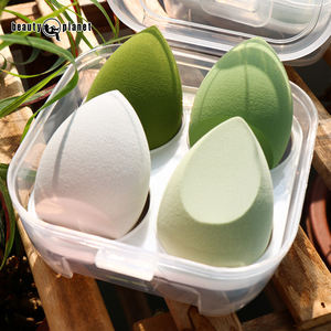 ชุดฟองน้ำแต่งหน้า 4 ชิ้น ยี่ห้อบิวตี้แพลนเน็ต พร้อมกล่องบรรจุภัณฑ์ ฟองน้ำแต่งหน้าเนื้อนุ่มแบบกำหนดเอง ขายส่ง ฟองน้ำแต่งหน้าสีชมพู - Product Image 5