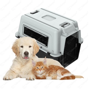 Custom Wholesale Airline Approved Large <b>Plastic</b> Air Pet Box Pet Dog Carrier Portable Cat Pet Carrier <b>Crate</b> Carriers - Product Image 1