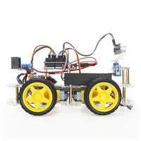 Kit de Coche Robótico Programable Tscinbuny 4WD, Seguimiento de Líneas y Evitación de Obstáculos, Kit Educativo STEM para Estudiantes