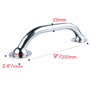 Stainless Steel Boat Handrail With Slip Resistant Finish For Outdoor Bathroom <b>Kitchen</b> Use - Product Image 4