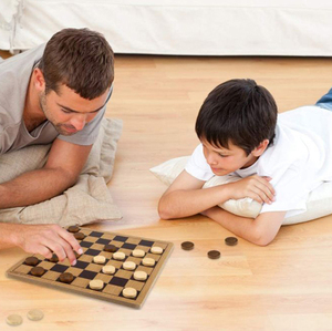 Chuyên Nghiệp Giá Rẻ Bằng Gỗ <span class=keywords><strong>Checkers</strong></span> Và ĐAM Hội Đồng Quản Trị Bảng Trò Chơi Thiết Lập Với Chất Lượng Tốt - Product Image 6