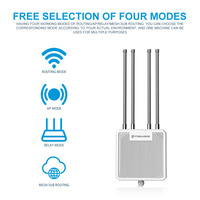 Routeur maillé sans fil extérieur haute puissance Meiweisi Enterprise WIFI6 AX1800, répéteur, Wave2 4x4 MU-MIMO, étanche, longue portée