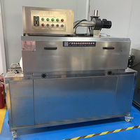 Machine de thermosoudage automatique à tunnel de vapeur pour étiquettes en PVC, bouchons de bouteilles, film rétractable avec bande transporteuse