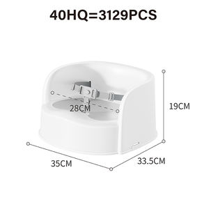 Siège <span class=keywords><strong>rehausseur</strong></span> pour bébé certifié EN16120/ASTM F2640 avec harnais de sécurité, en matériau PP écologique, pour table à manger - Product Image 3