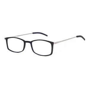 접이식 작은 프레임 사각형 눈 안경 접이식 유리 상자 휴대용 금속 독서 안경 케이스 안티 블루 라이트 안경