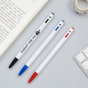 Creative Retro Press White Pen Holder Signature Conference Pen Election Ballpoint Pen