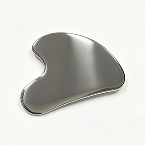 Herramienta de masaje Gua Sha ergonómica de material SS para aliviar la tensión muscular facial - Product Image 5