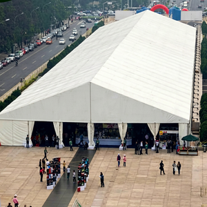 Tente de réception pour événements, mariages et expositions en PVC blanc 10x30m 20x30ft, pour 300 à 500 personnes, tente extérieure en aluminium - Product Image 1