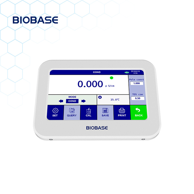BIOBASE Portable Conductivity Meter PH-P702 Capacitive Touchscreen USB Interface Conductivity Meter for Lab