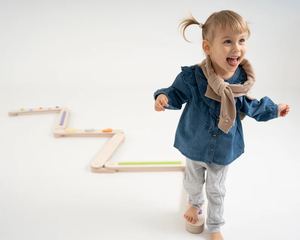 Ensemble de poutre d'équilibre en bois Montessori pour enfant en bas âge-Style de ferme pour l'école et la maternelle - Product Image 4