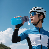 Nouvelle gourde de sport en PE à dégradé de couleurs, légère, pour la course à pied et les activités de plein air
