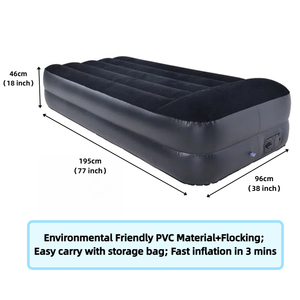 <span class=keywords><strong>Matelas</strong></span> Gonflable <span class=keywords><strong>de</strong></span> Haute Qualité à Design Unique <span class=keywords><strong>avec</strong></span> Pompe Intégrée, Auto-Gonflant, Pliable pour Camping, Hôpital et Utilisation en Parc - Product Image 4