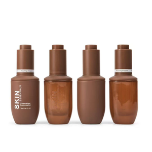 Bon Prix 1Oz Couleurs Presse Tête De Pompe <span class=keywords><strong>Bouton</strong></span> Flacon compte-gouttes 30Ml Emballage Cosmétique pour Soins De La Peau Cheveux Huile Cylindre Gouttes Pour Les Yeux - Product Image 3