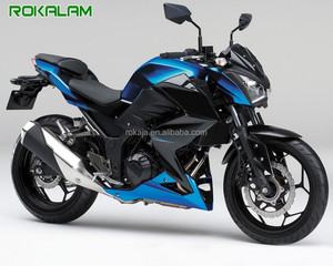 Kit de Carenado para Motocicleta <span class=keywords><strong>Kawasaki</strong></span> <span class=keywords><strong>Z250</strong></span> <span class=keywords><strong>2015</strong></span> 2016 Z-250 Z300 15-16 Z-300, Carrocería Deportiva ABS Azul Negro - Product Image 1