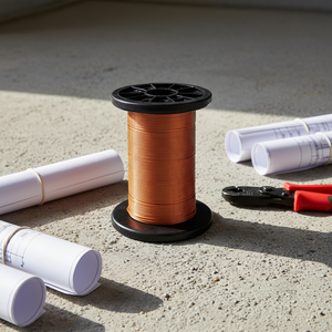 Cable de cobre sin oxígeno con <span class=keywords><strong>película</strong></span> de PI, clase C 240C, para generadores solares y eólicos de energía renovable con corte y soldadura - Product Image 1