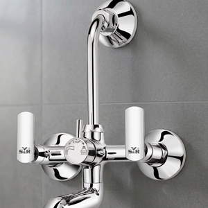 Robinet mural double sortie en alliage de zinc durable, robinet d'arrosage de jardin, vanne de plomberie robuste - Product Image 3