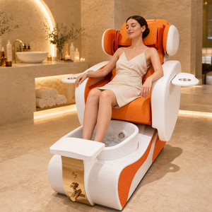 Fauteuil de pédicure électrique commercial, spa pour <span class=keywords><strong>les</strong></span> <span class=keywords><strong>pieds</strong></span>, canapé de <span class=keywords><strong>massage</strong></span> <span class=keywords><strong>avec</strong></span> revêtement en PVC pour salon de manucure - Product Image 2