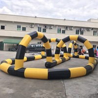 Terrain de football gonflable géant en bâche PVC portable pour usage commercial