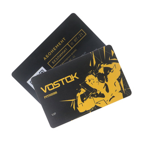 Carte de membre Gym Code Qr PVC personnalisée carte de visite Fidélité vip en plastique - Product Image 2