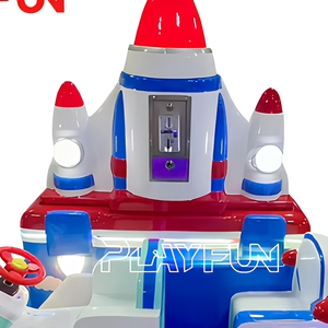 Weltraum-Raketen-Doppelsitzer-Kreisbahn mit LED-Beleuchtung für Einkaufszentren und Spielplätze - Product Image 4